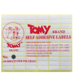 Decal A5 Tomy 123 - 10x29mm giá rẻ tại TP.HCM